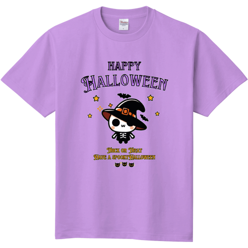 Halloween☆ニャン Purple 定番Ｔシャツ