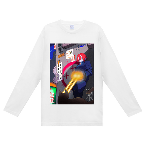 『まとまりのないイラスト』長袖Tシャツ ヘビーウェイト長袖Ｔシャツ