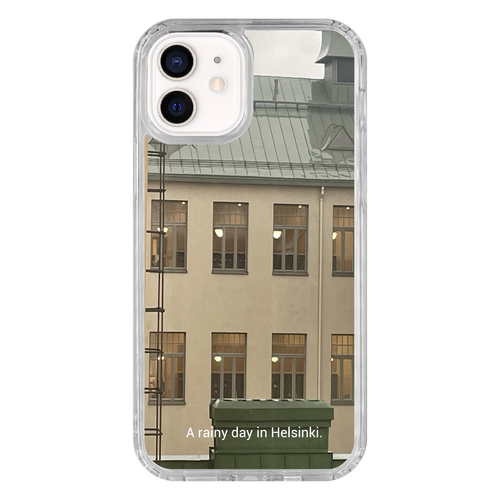 a rainy day in Helsinki. iPhoneケース iPhone12/12Pro MagSafe対応 耐衝撃クリアケース