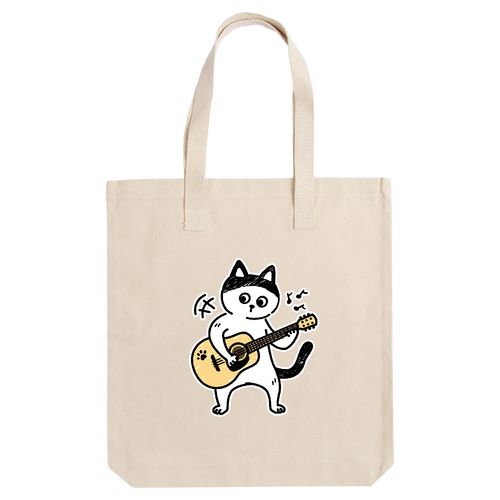 ギター弾きのヅラ猫君！ アーバントート【白プリントあり】