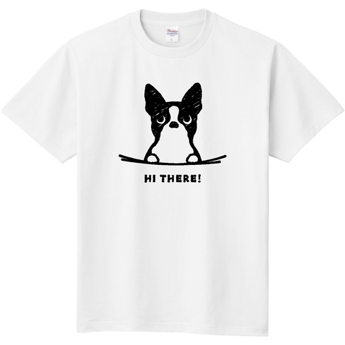 Pocket Dog ボストンテリア 子犬 定番Ｔシャツ