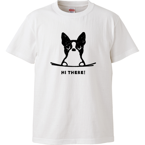 Pocket Dog ボストンテリア 子犬 ハイクオリティーTシャツ