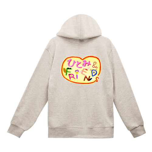 ひとみ&Friendsオリジナルパーカー【パーパパ】 スタンダードWフードジップパーカー