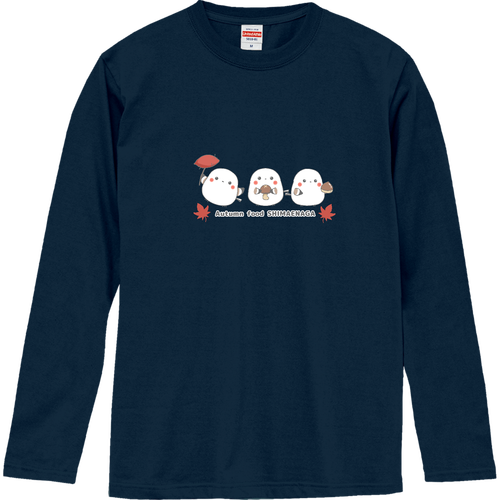 Autumn food SHIMAENAGA ロングスリーブTシャツ
