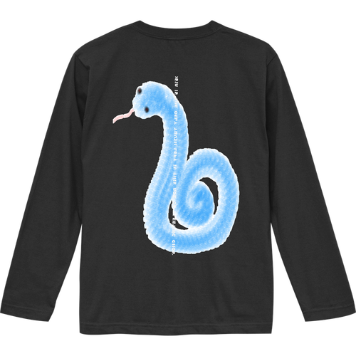 ヘビ柄 ロングスリーブTシャツ