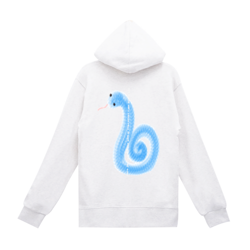 ヘビ柄 スタンダードWフードプルパーカー