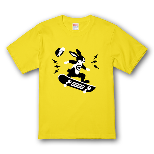 スケボー ウサギ君 プレミアムTシャツ