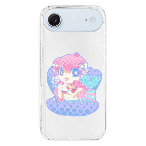 人魚姫とプルメリア iPhone17 Air (透明)(ハードケース)
