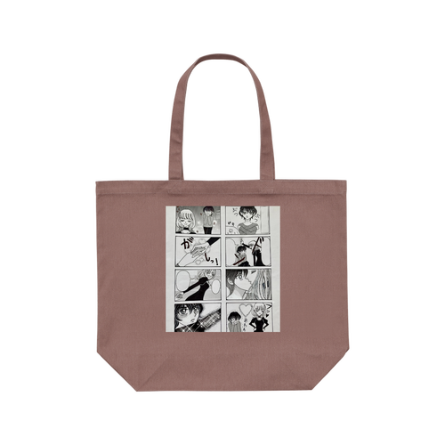 少女漫画未満！トートバッグ♡ レギュラーキャンバストートバッグ(L) (フルカラー転写プリント)