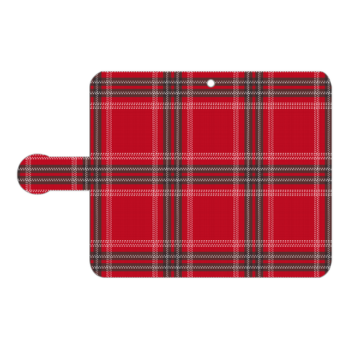 チェック柄（B） 手帳型ベルト付きアンドロイドS