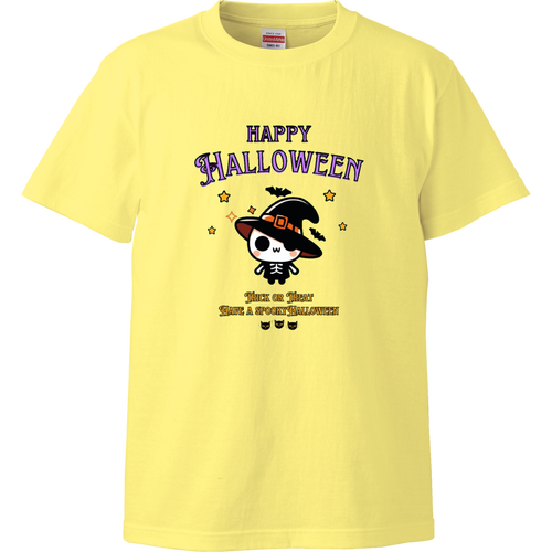 Halloween☆ニャン Purple ハイクオリティーTシャツ