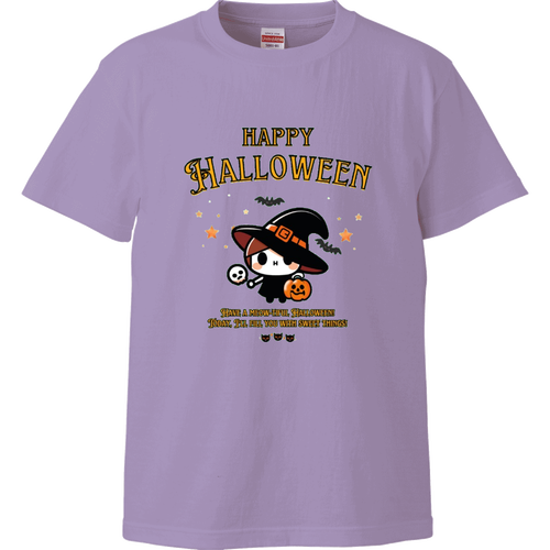 Halloween☆ニャン yellow ハイクオリティーTシャツ