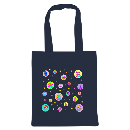 宇宙ペットの鑑賞バッグ 厚手コットンバッグ（M)