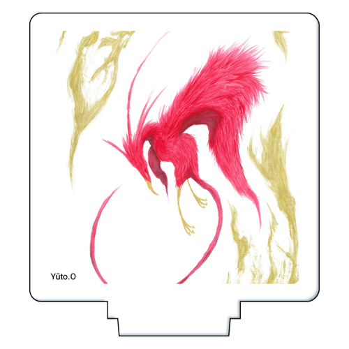 『赤鳥乱舞』アクリルスタンド アクリルフィギュア正方形(50×50mm)