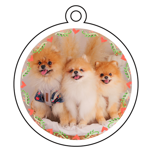 アクリルキーホルダー(両面印刷)　丸型 (6cm) アクリルキーホルダー(両面印刷)　丸型 (6cm)