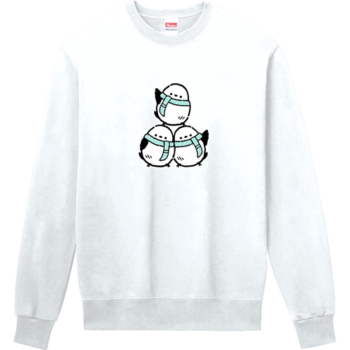 シマエナガくん 冬 pat01 定番スウェット