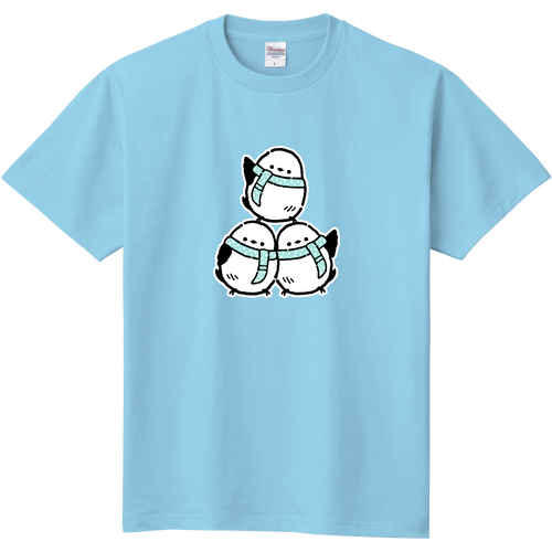 シマエナガくん 冬 pat01 定番Ｔシャツ