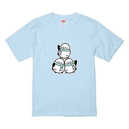 シマエナガくん 冬 pat01 プレミアムTシャツ
