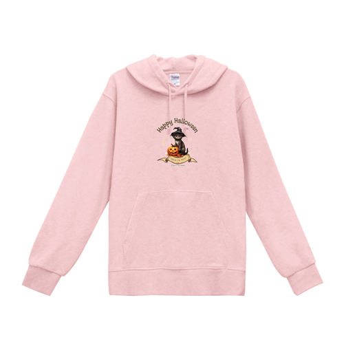 ハロウィン☆黒猫 スタンダードWフードプルパーカー