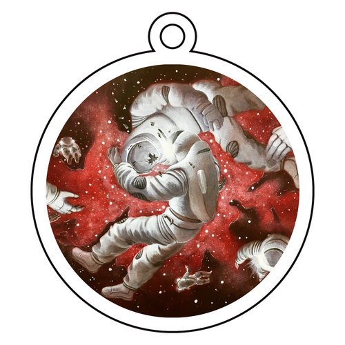 無重力 アクリルキーホルダー　丸型 (6cm)