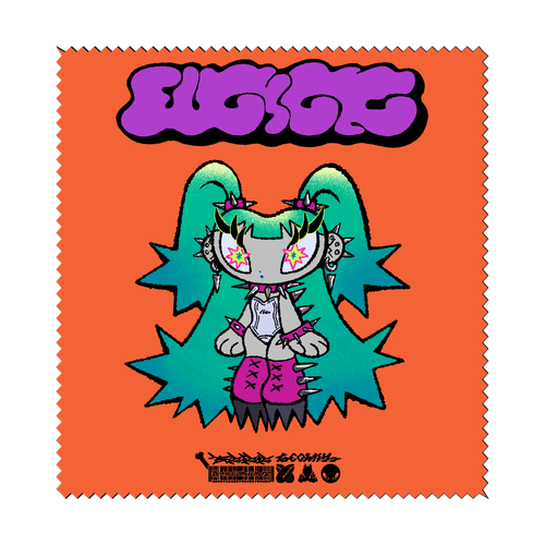 イバラちゃん マイクロファイバーメガネ拭き