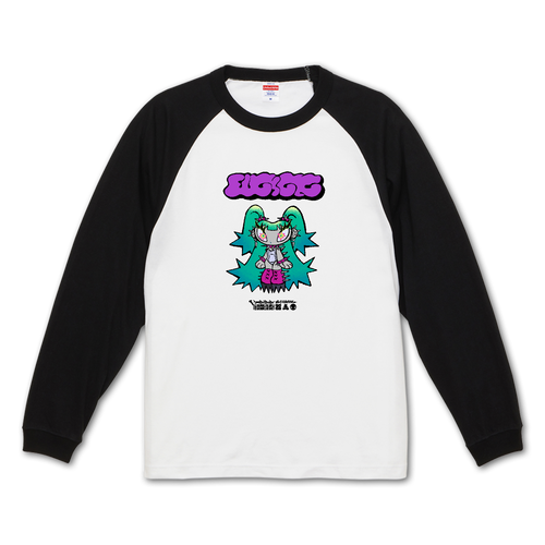 イバラちゃん ラグランロングスリーブTシャツ（1.6インチリブ）