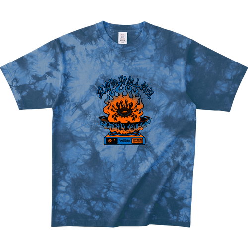 蟹焼きータイダイＴシャツシャツ タイダイＴシャツ