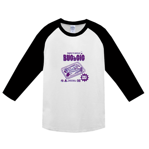 ベーコンマン　七分丈袖 ヘビーウェイトベースボールＴシャツ
