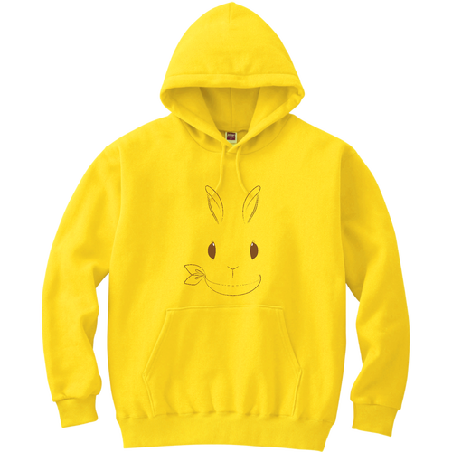 うさぎかわいい･スカーフ 軽量プルパーカー (長袖プリント)