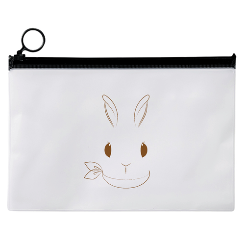 うさぎかわいい･スカーフ EVAクリアポーチ（M）