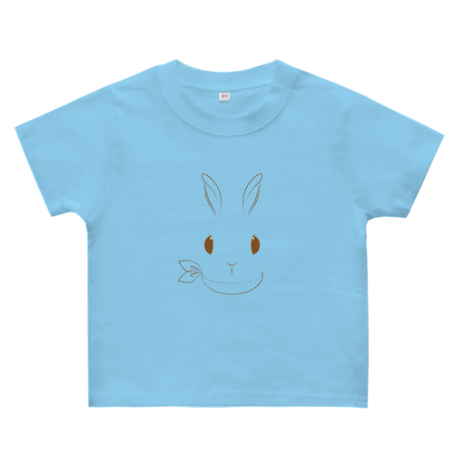 うさぎかわいい･スカーフ ヘビーウェイトベビーＴシャツ