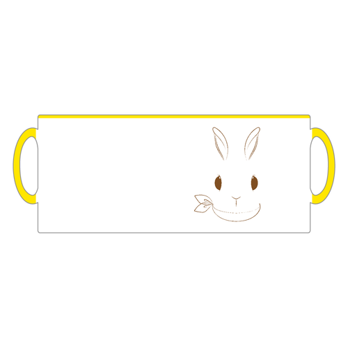 うさぎかわいい･スカーフ 2トーンマグカップ