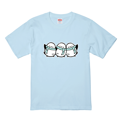 シマエナガくん 冬 pat02 プレミアムTシャツ
