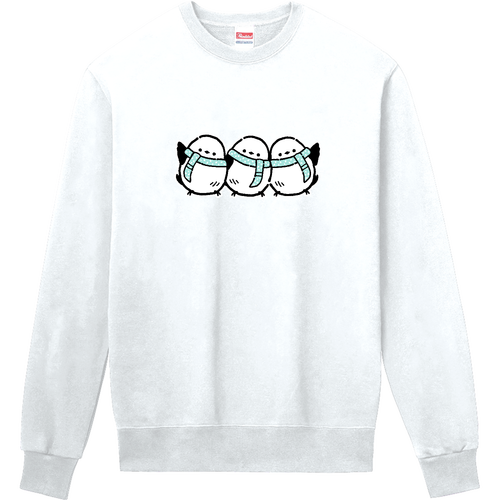 シマエナガくん 冬 pat02 定番スウェット