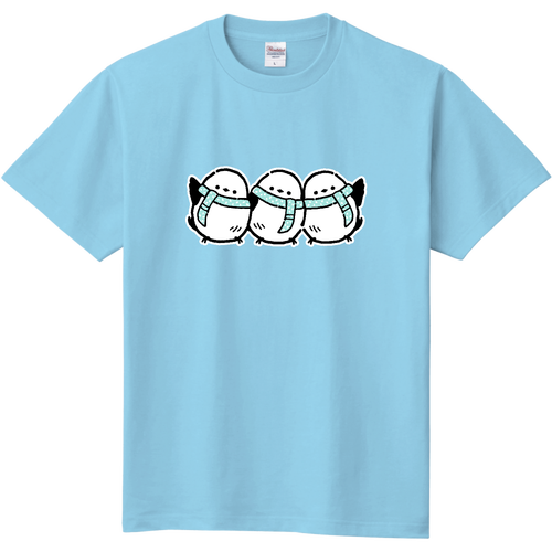 シマエナガくん 冬 pat02 定番Ｔシャツ