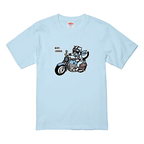 バイク乗りのハチワレ君！ pat02 CO プレミアムTシャツ