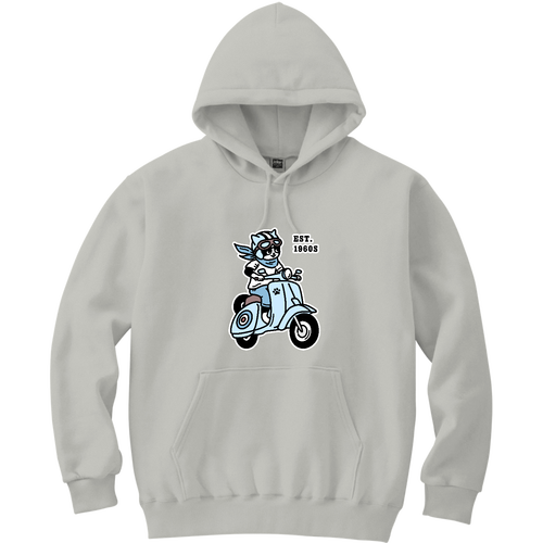 ちょい乗りのハチワレ君！ pat02 CO 軽量プルパーカー (長袖プリント)