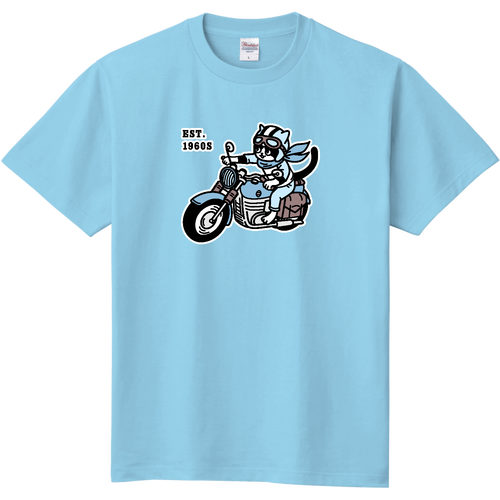 バイク乗りのハチワレ君！ pat02 CO 定番Ｔシャツ