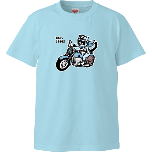 バイク乗りのハチワレ君！ pat02 CO ハイクオリティーTシャツ