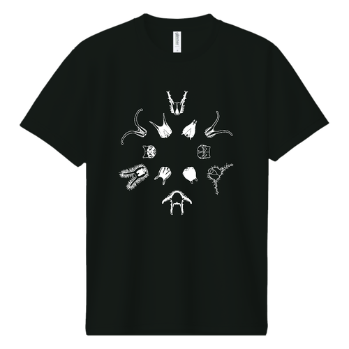 イモムシ正面顔コレクション ドライＴシャツ
