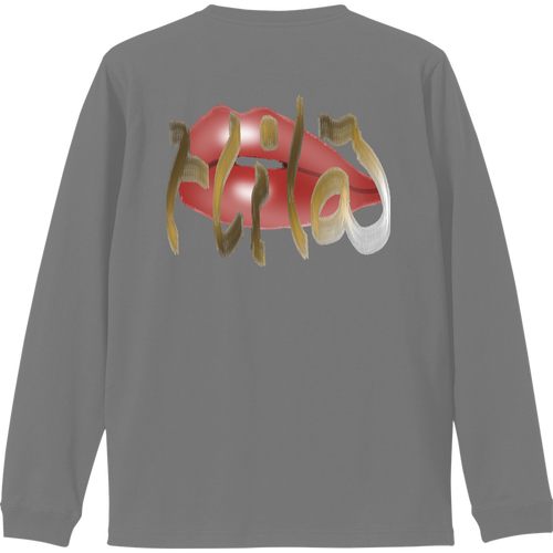 唇KISS リブ付 ロングスリーブＴシャツ