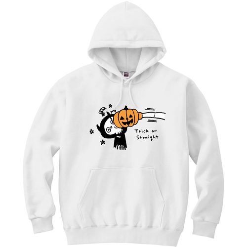 トリック or ストレート 軽量プルパーカー (長袖プリント)