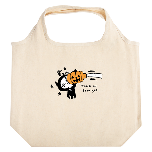 トリック or ストレート たためるマルシェ【白プリントあり】