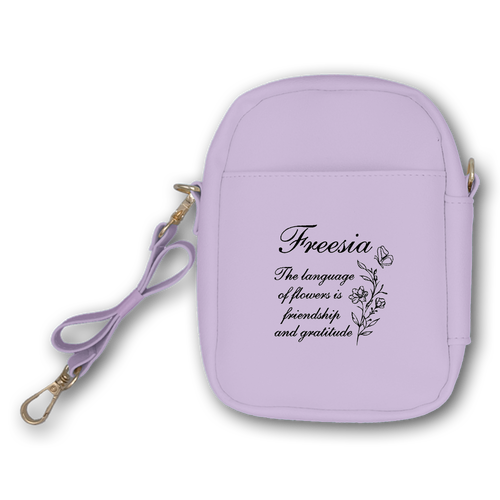 flower☆フリージアモノトーン ぬいぐるみポーチ