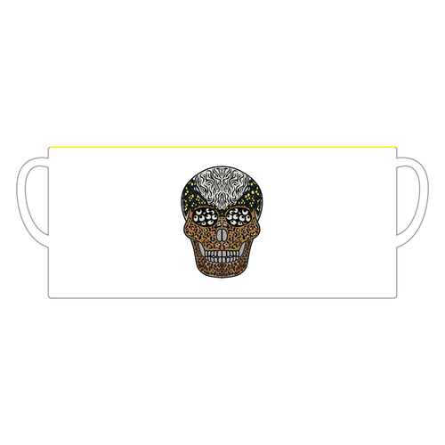 【おちょぼ口さん】死者の日④ 陶器マグストレート バイカラー