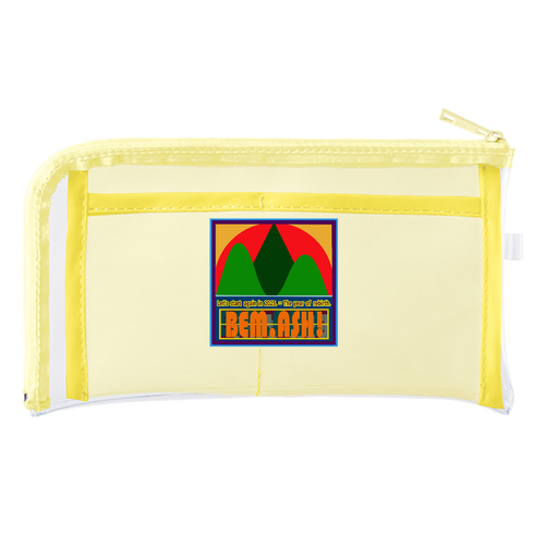 【ビェム.アッシュ】シリーズ　ビェム.アッシュポーチ メッシュポケットクリアロングポーチ