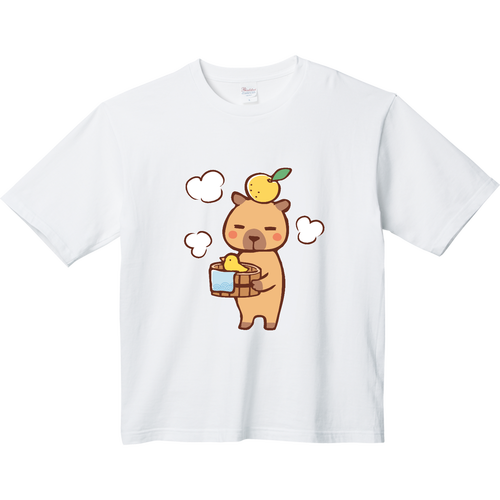湯上りカピバラ ヘビーウェイト ビッグシルエットTシャツ