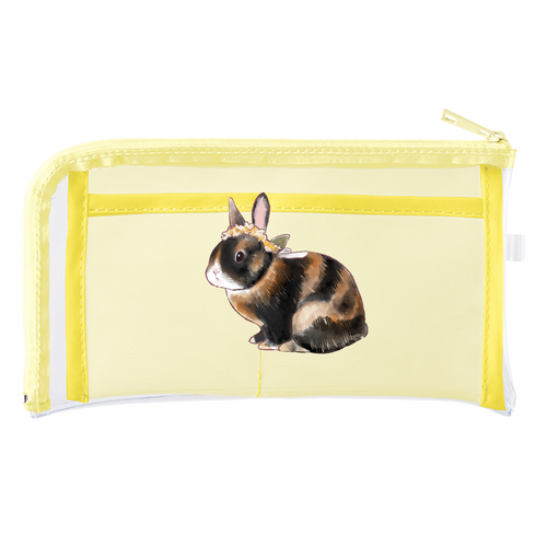 えんじゅちゃん メッシュポケットクリアロングポーチ メッシュポケットクリアロングポーチ