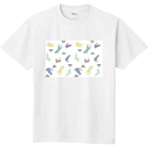 猫が認識できる色Tシャツ 定番Ｔシャツ