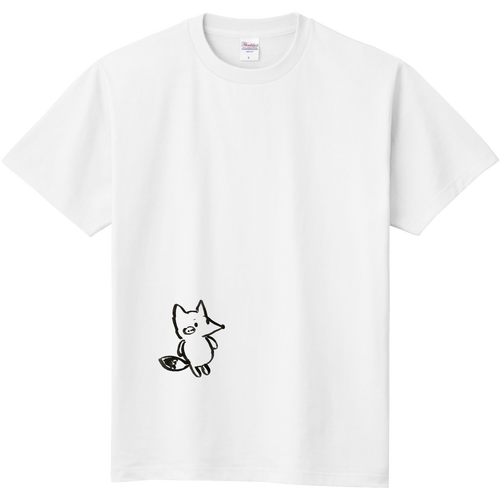 mucciの長女が長女が描いたキツネさん 定番Ｔシャツ